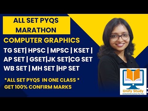 MARATHON-Computer Graphics PYQs-All SET Papers|TG SET|KSET|GSET|WB SET|CG SET|MH SET|MP SET|HP SET