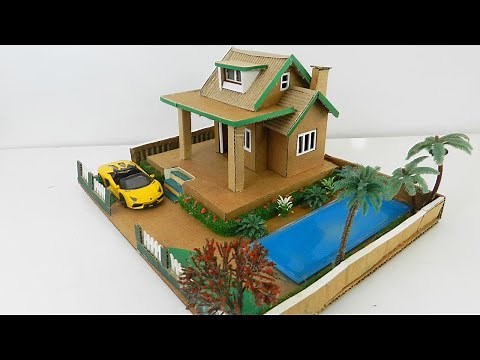 Miniature House Out of Cardboard| How To Make It By Yourself