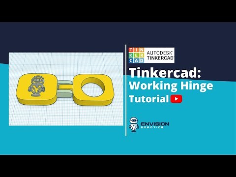 Tinkercad Tutorial - Create a Working Hinge for 3D Printing (Advanced)