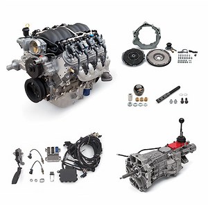 Chevy Performance LS376/525 Connect & Cruise Powertrain System - 525hp Engine with T56 Manual Transmission - KarlKustoms.com