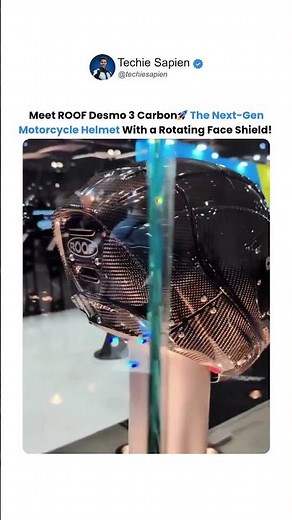 Motorcycle Helmet From the Future? Meet the ROOF Desmo 3 Carbon 2025! 🛡️