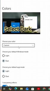 How to Enable Dark Mode in Windows 10 -11 | Eye-Friendly & Stylish PC Tip #darkmode