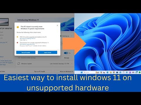 Easiest way to install windows 11 on unsupported hardware