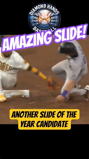 Another slide of the year candidate! #mlb #baseball #highlights #shorts