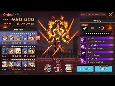 450000 Stage 13 Ordeal Advent of Heaven's Demon October 2025 Crusaders Quest 克魯賽德戰記 크루세이더퀘스트