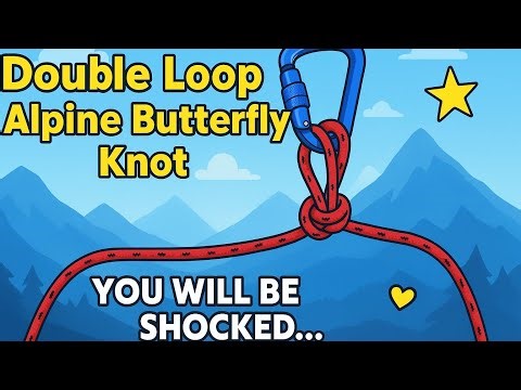 The Strongest Double Loop Knot You’ll Ever Need! | Alpine Butterfly Tutorial