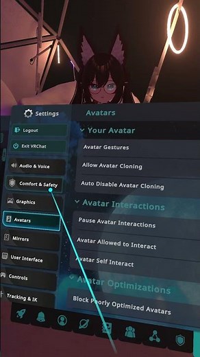 New VRChat menu update which is reasonable (Avatars)