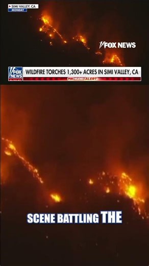 Wildfire TORCHES 1,300+ acres in Simi Valley #foxnews #news #shorts #fire #california