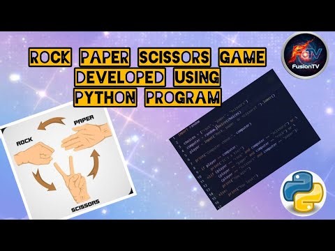 Python Program for creating rock, paper, scissor game| Fusion TV|#python #rockpaperscissors