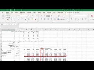 5.3 Chi-Square Goodness Of Fit: Using Excel
