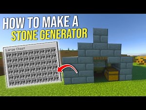 How to Build an EASY Stone Generator in Minecraft *Bedrock*
