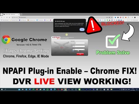 enable npapi plug-in in chrome | npapi enable | chrome flags enable | watch DVR live view