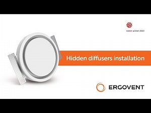 How to install ERGOVENT air diffusers to plasterboard ceilings?
