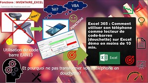 Excel 365 : démo utiliser un lecteur de code-barres (douchette) sur Excel. - Maitrise-excel