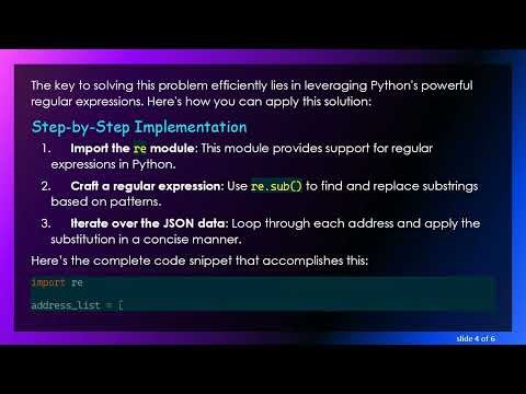 How to Use Python to Replace Elements in a JSON List Efficiently