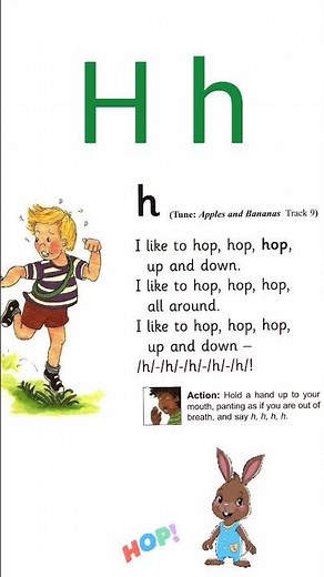 Phonics - The Letter H -Jolly Phonics​ song /h/ sound -​'h' words | Letter Sounds