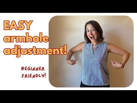 Make your ARMHOLES larger. EASY sewing hack!