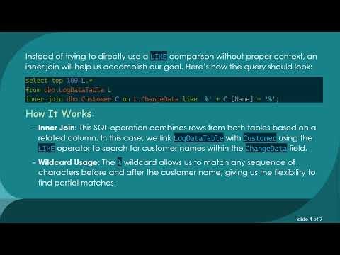 Efficiently Utilizing the LIKE Operator in SQL for Data Matching