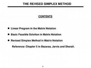 THE REVISED SIMPLEX METHOD - SlideServe