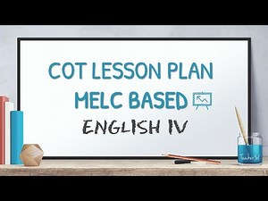 COT Lesson Plan - English 4 (MELC Based)