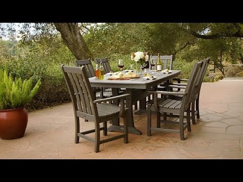 POLYWOOD® Vineyard 7-Piece Dining Set in Vintage Finish - PWS407-1-V