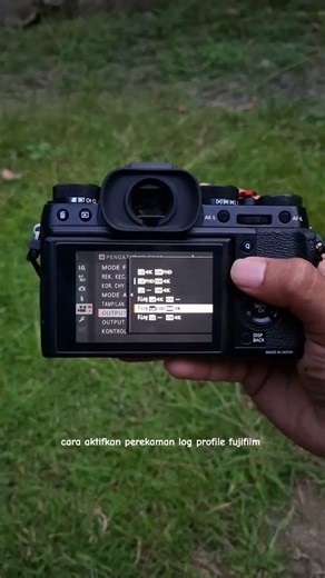 cara aktifkan perekaman log profile fujifilm #fujifilm #logprofile #cinematic