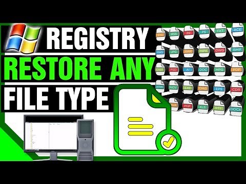 How To Restore ANY Default File Type/Extension Or Program To Its Original State