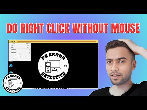 How to Do Right Click Without Mouse