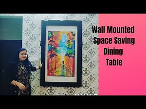 Space Saving Wall Mounted Folding Dining Table India