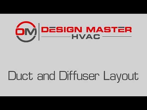 Design Master HVAC for AutoCAD: Duct and Diffuser Layout