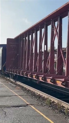 Csx train with a caboose in the back