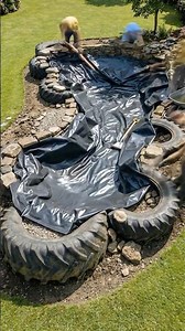 DIY Tractor Tire Pond
