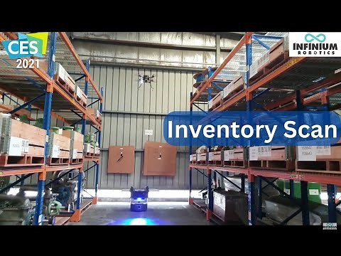 Inventory Scanning with AI and Machine Learning features by the Infinium Scan Drone System