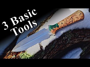How to make a knife with basic tools Pt-2 the finale!