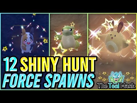 12 EASY Shiny Hunting Force Spawn Locations - Teal Mask DLC