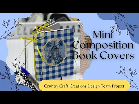 Mini Composition Notebook Cover Tutorial!