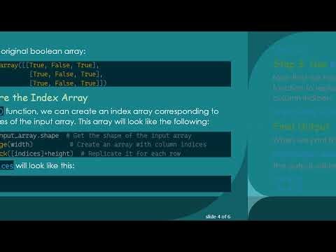 Efficiently Assigning Column Indices to True Values in Numpy Arrays