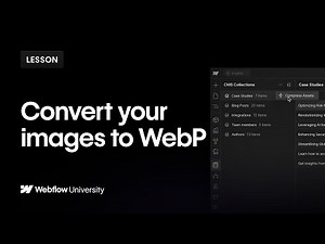 Convert all your images to WebP in Webflow