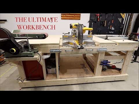 The ULTIMATE workshop bench with Flip Top Miter Saw