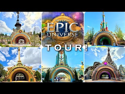 BRAND NEW! Epic Universe Theme Park Tour | A look at ALL 5 Themed Lands!
