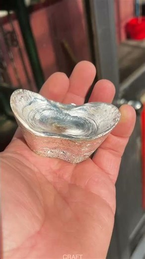 Silver Ingot Making: Traditional Metal Casting Process