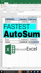 110K views · 8.4K reactions | Discover the 퐐퐔퐈퐂퐊퐄퐒퐓 퐀퐮퐭퐨퐒퐮퐦 trick in Microsoft Excel that you need to master! 퐊퐞퐞퐩 퐨퐧 퐥퐞퐚퐫퐧퐢퐧퐠! ⚡️ #Autosum #excelbasictutorial #exceltips #exceltutorial #excelhacks #ExcelEducation #microsoftexceltips #microsoftexceltraining #microsoftexceltutorial | DieT | Facebook