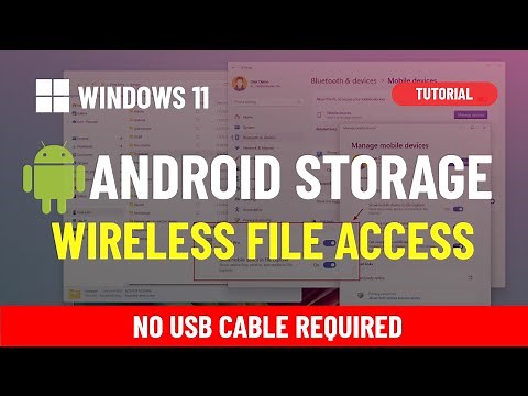 Windows 11: Connect to Android phone storage wirelessly ⚡no cables needed