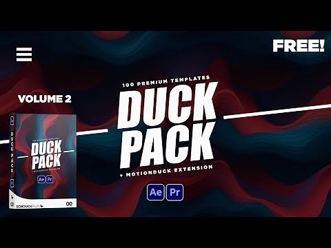 100 FREE Useful Templates For After Effects & Premiere Pro!