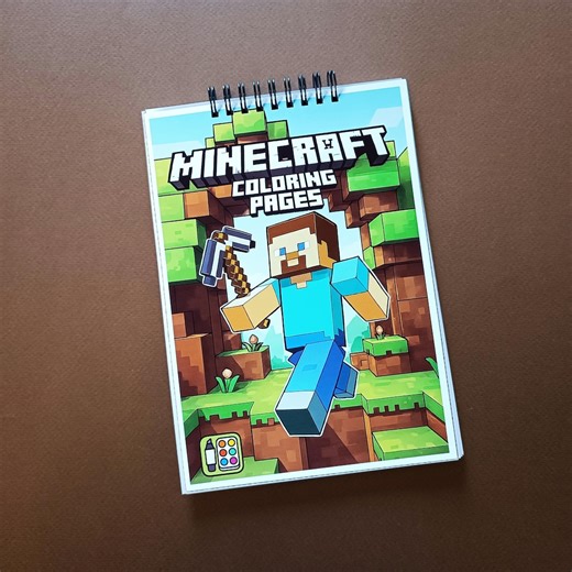 Minecraft Coloring Book for Kids (PDF Printable) - Etsy UK