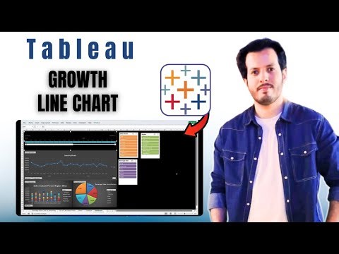 Customization of Line Charts in Tableau | Cumulative Growth Line Chart Tutorial