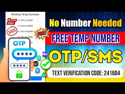 1000% Working How to Get Free Unlimited SMS Verification Codes | Virtual Phone Number for OTP, SMS