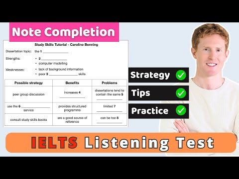 Best Strategy + Practice | IELTS Listening - Note Completion Questions