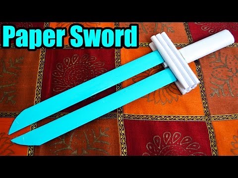 How to make a PAPER SWORD (Tutorial)