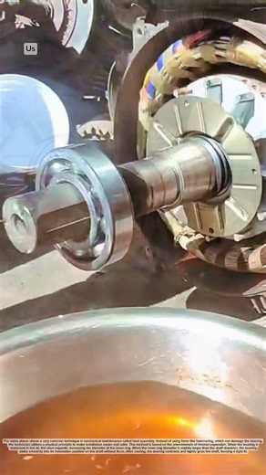 Assembly of bearings using the hot mounting method